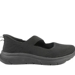 Active Slip On Mary Janes - Black-Black