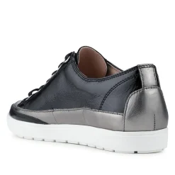 Addie Leather Trainers - Black