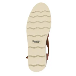 Adjustable-Buckled Leather Sandals - Brown