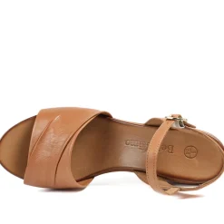 Adjustable Buckle Wedges - Tan