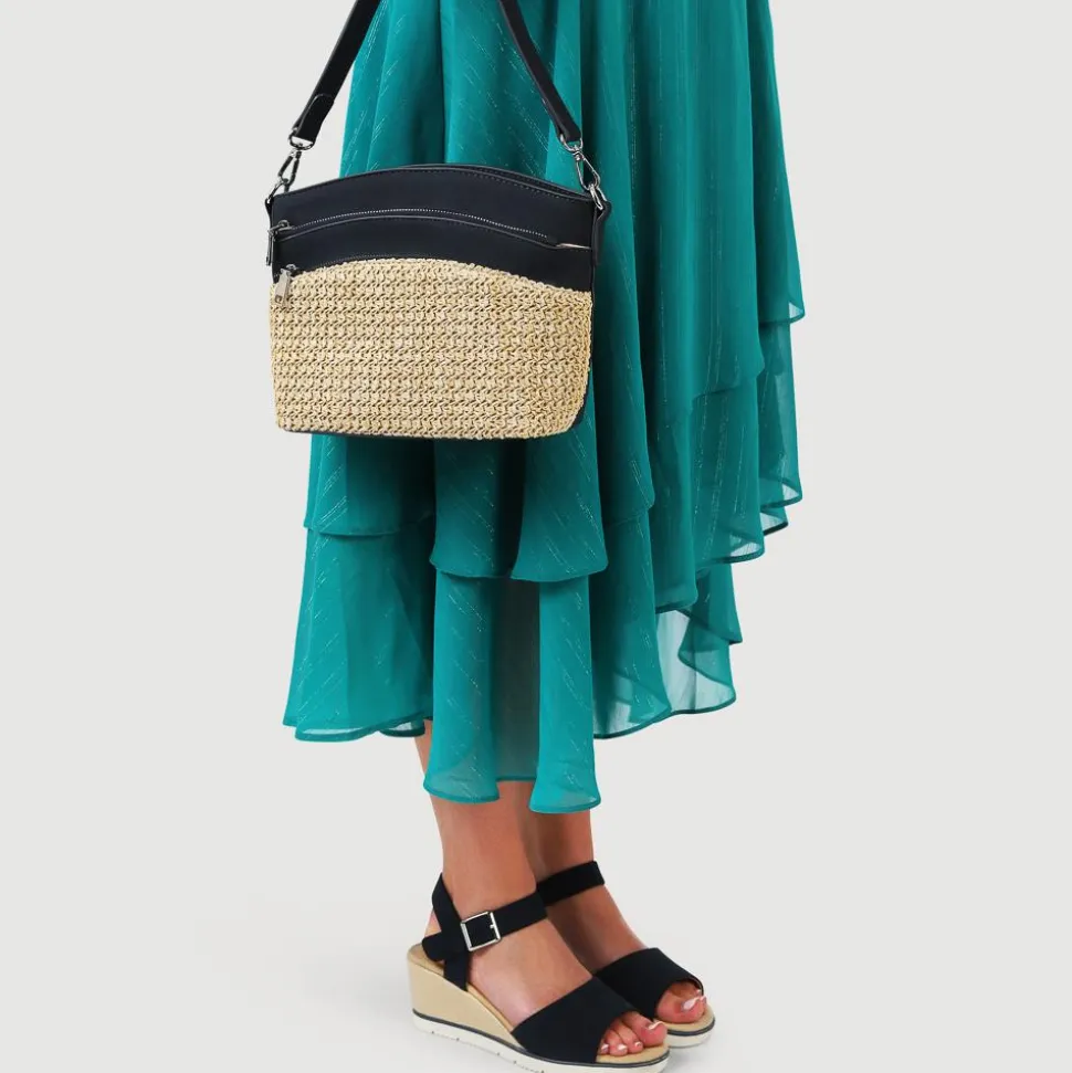 Adjustable Cross-Body Bag - Navy