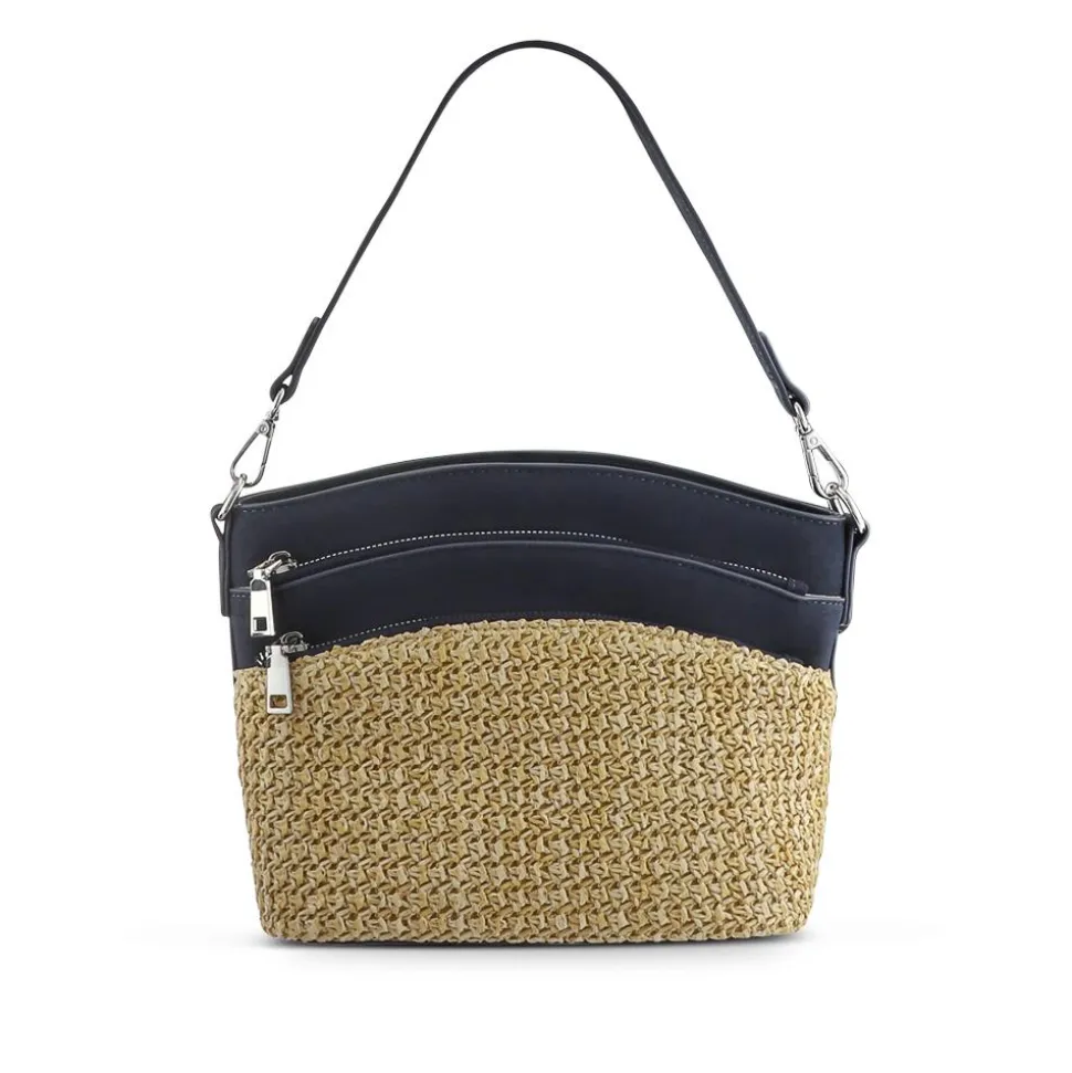 Adjustable Cross-Body Bag - Navy