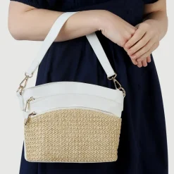 Adjustable Cross-Body Bag - White
