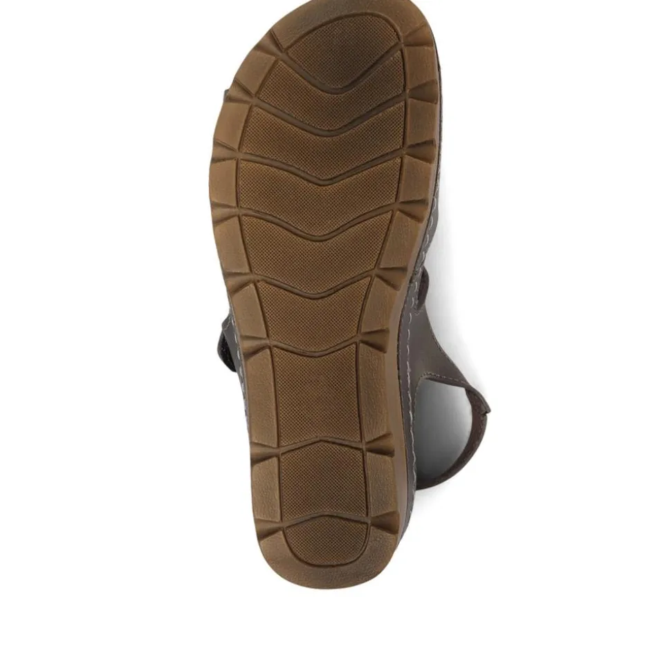 Adjustable Cushioned Sandals - Pewter
