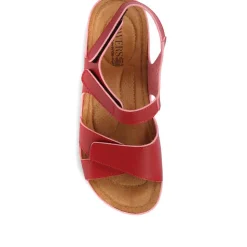 Adjustable Cushioned Sandals - Red