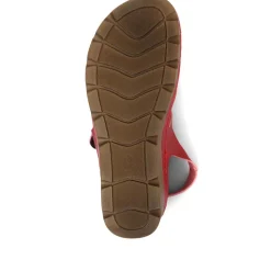 Adjustable Cushioned Sandals - Red