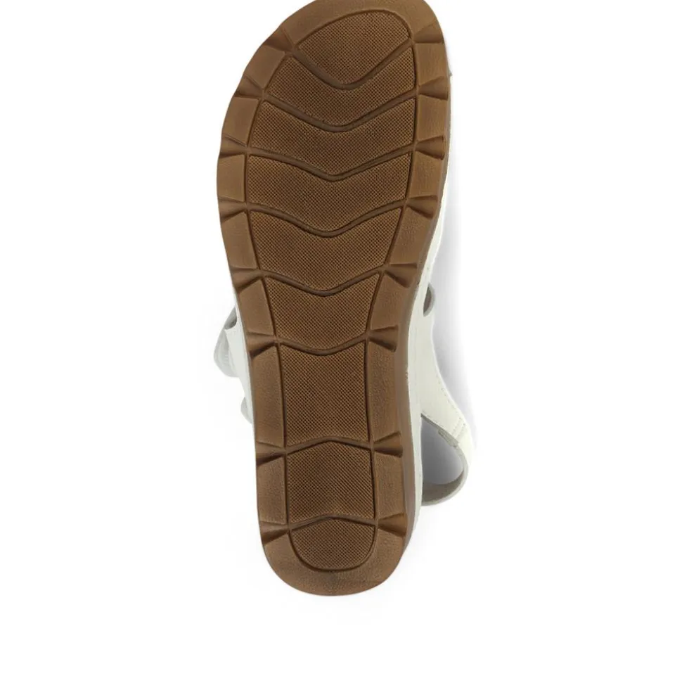 Adjustable Cushioned Sandals - White