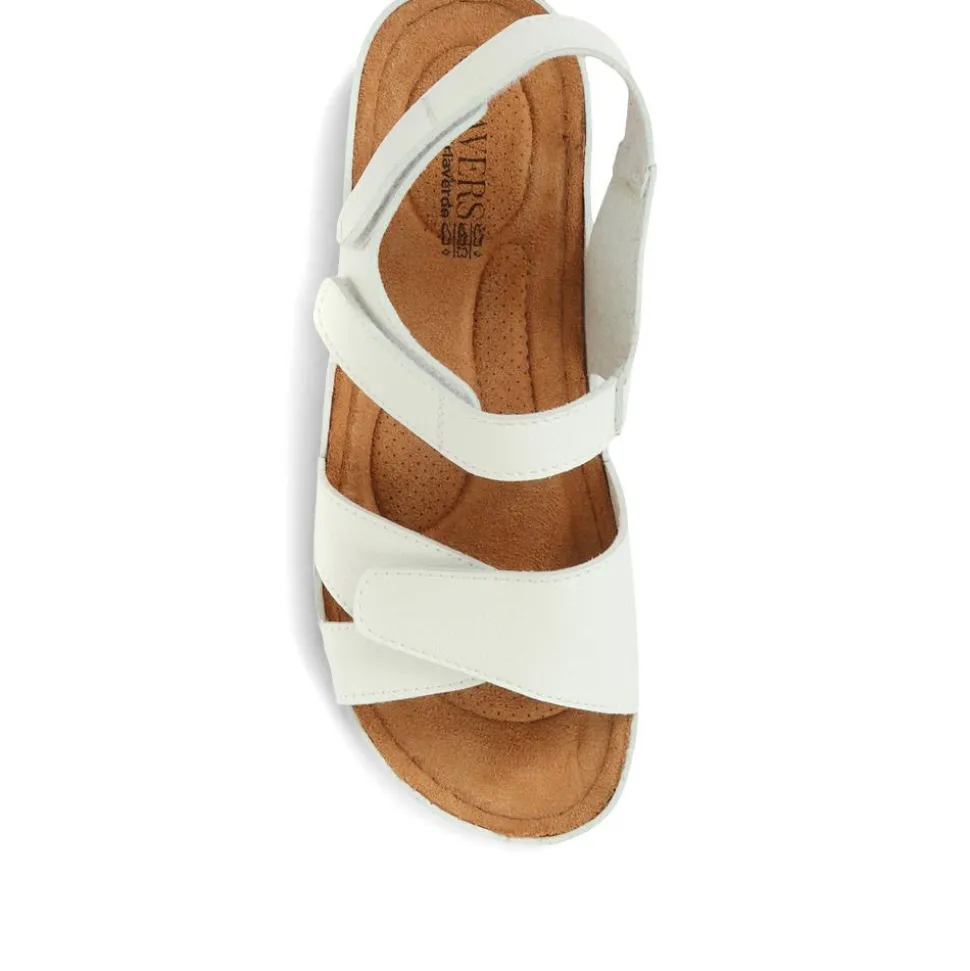 Adjustable Cushioned Sandals - White