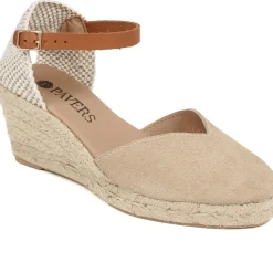 Adjustable Espadrille Sandals - Beige