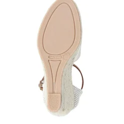 Adjustable Espadrille Sandals - Gold