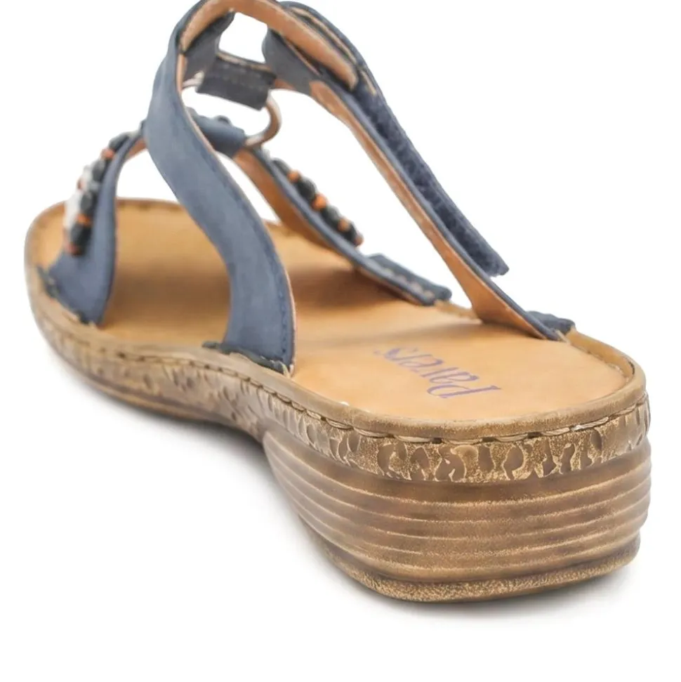 Adjustable Fasten Lightweight Sandals - Blue