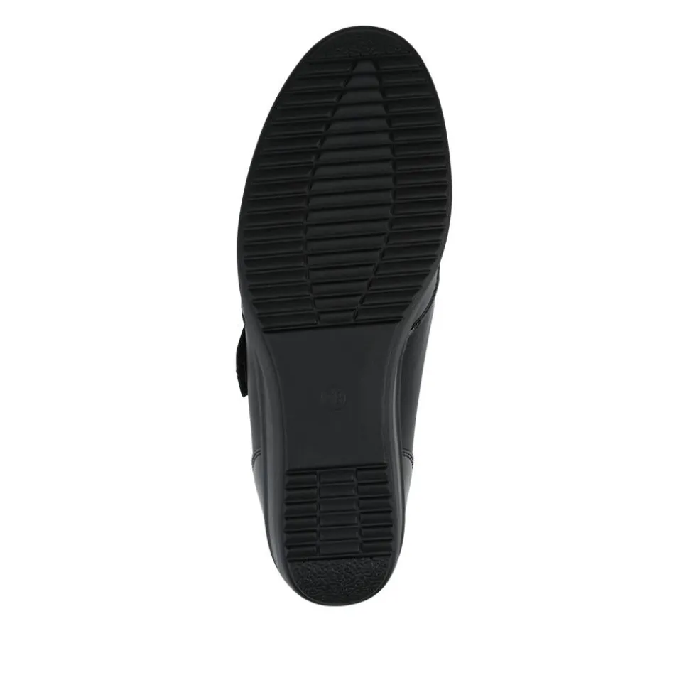 Adjustable Fit Comfy Monk Shoes - Black Multi