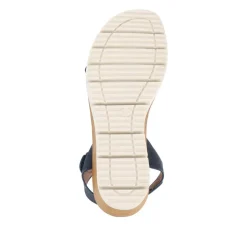 Adjustable Fit Cushioned Sandals - Navy