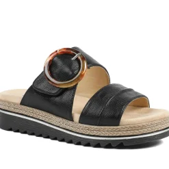 Adjustable-Fitting Mules - Black