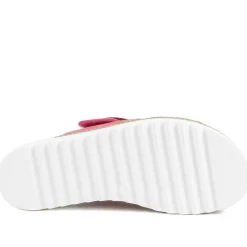 Adjustable-Fitting Mules - Fuschia