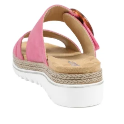 Adjustable-Fitting Mules - Fuschia