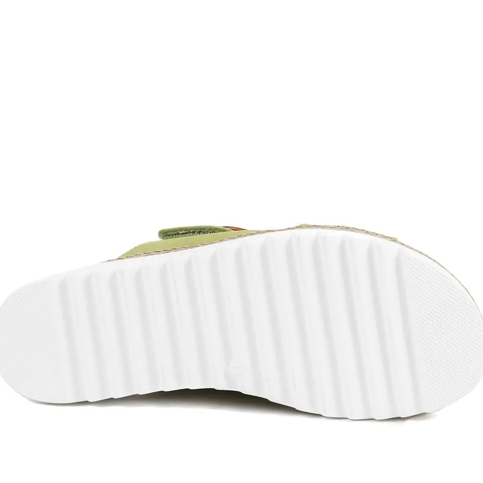 Adjustable-Fitting Mules - Green