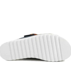 Adjustable-Fitting Mules - Navy