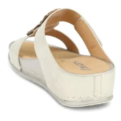 Adjustable Jewelled Strappy Sandals - Gold