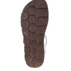 Adjustable Leather Sandals - White