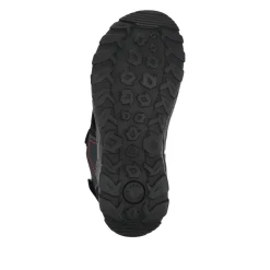 Adjustable Leather Walking Sandals - Navy