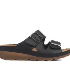 Adjustable Mule Sandals - Black