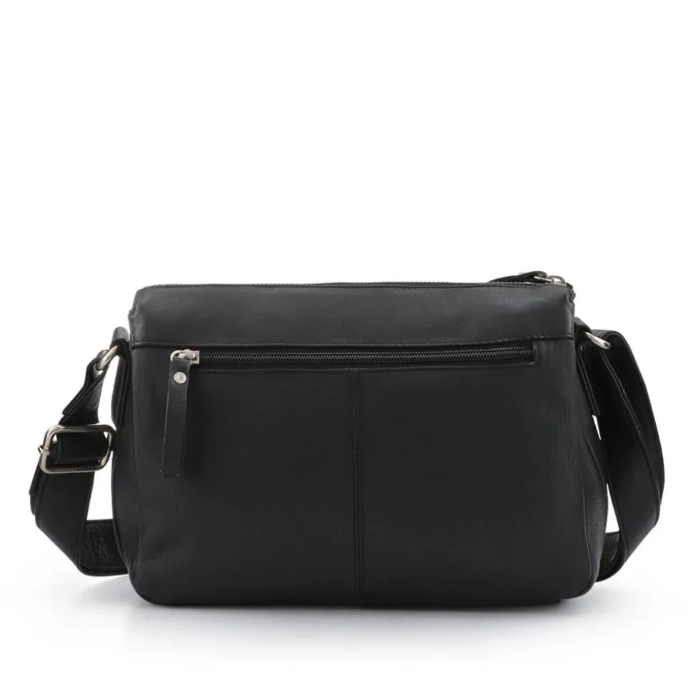 Adjustable Multi-Pocket Handbag - Black