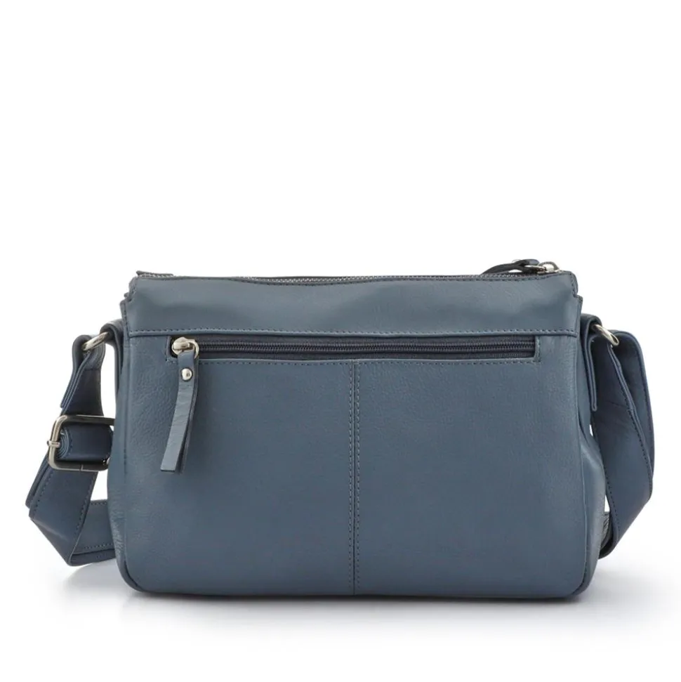 Adjustable Multi-Pocket Handbag - Denim