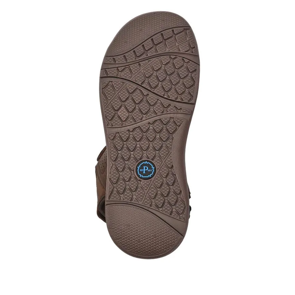 Adjustable Touch-Fasten Sandals - Brown