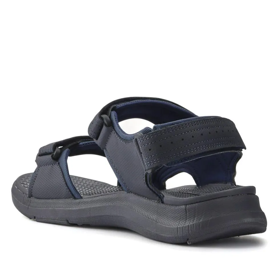 Adjustable Touch-Fasten Sandals - Navy