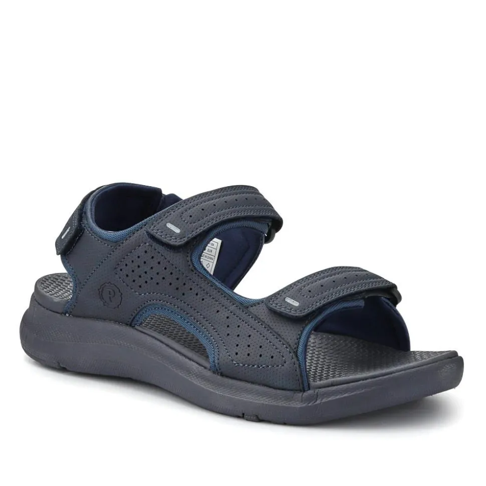 Adjustable Touch-Fasten Sandals - Navy