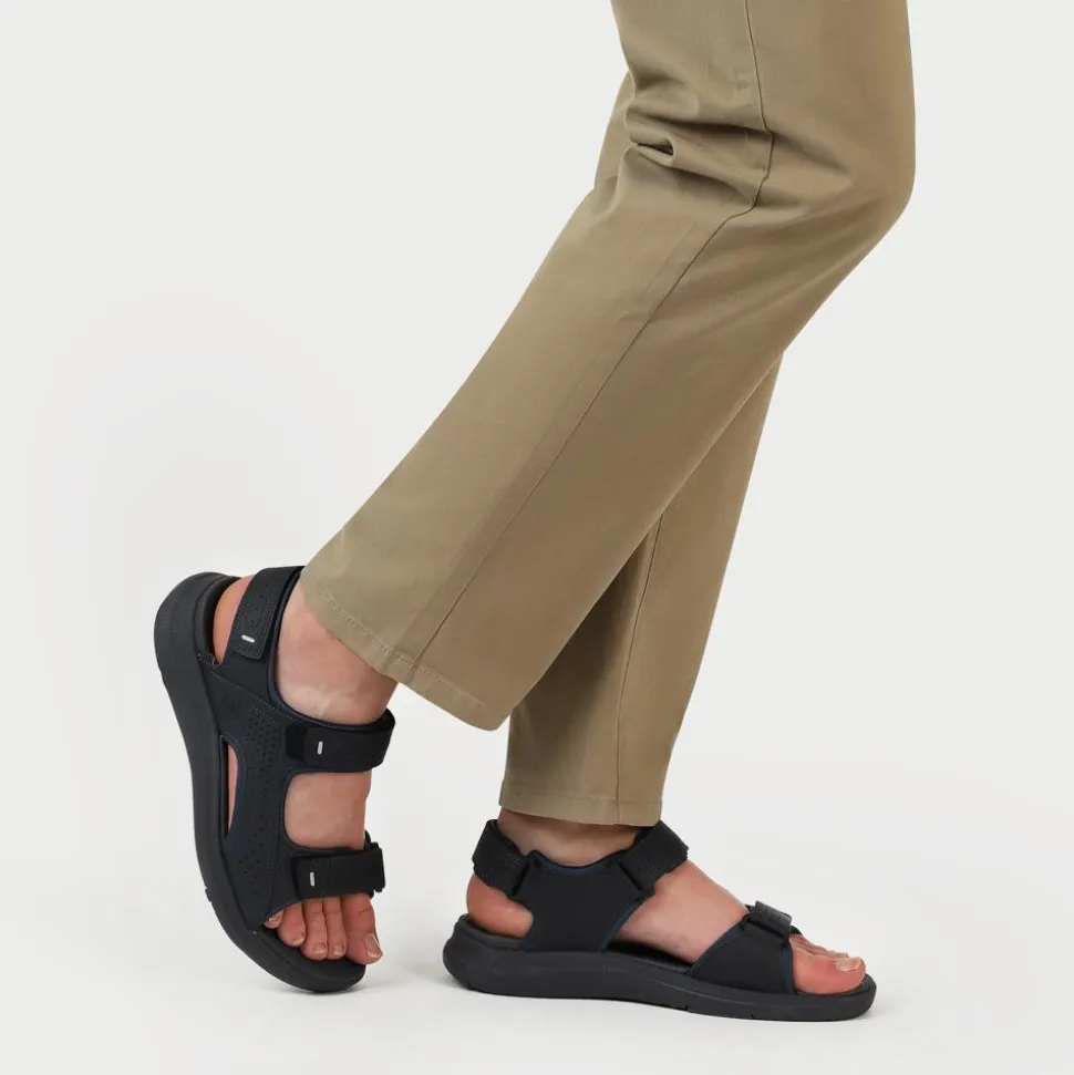 Adjustable Touch-Fasten Sandals - Navy