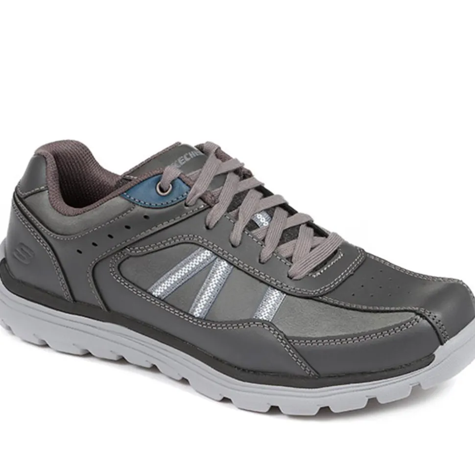 Ahoy-Runaway Fierce Lace-Up Trainers - Charcoal