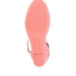 Alejandra Espadrille Wedge Sandals - Coral