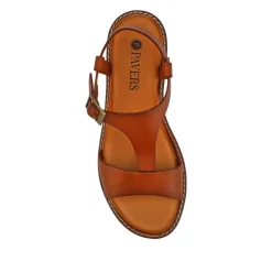 All-Leather Buckled Sandals - Tan