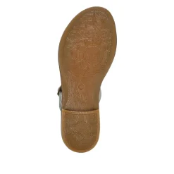 All-Leather Buckled Sandals - White