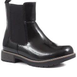 Ampthill Extra Wide Fit Chelsea Boots - Black Patent