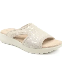 Anatomic Self Moulding Cushioned Mule Sandals - Beige