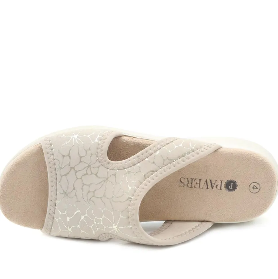 Anatomic Self Moulding Cushioned Mule Sandals - Beige