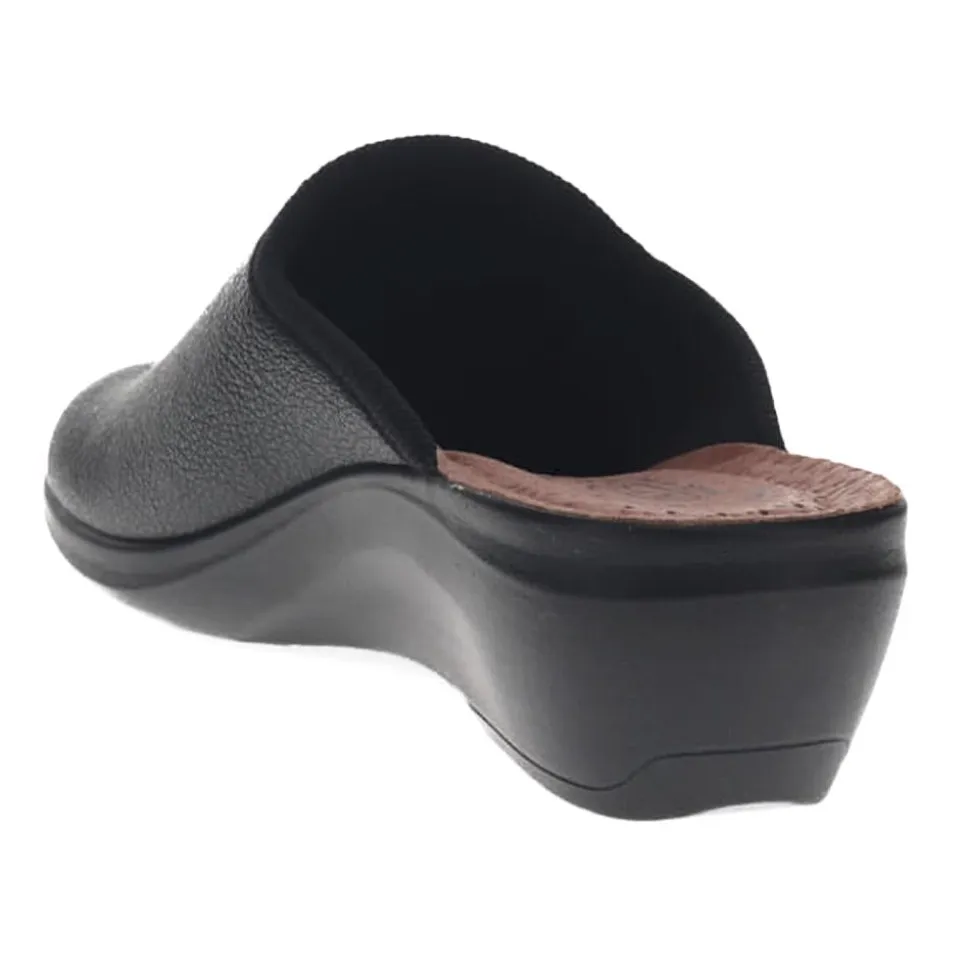 Anatomic Wedge Mules - Black