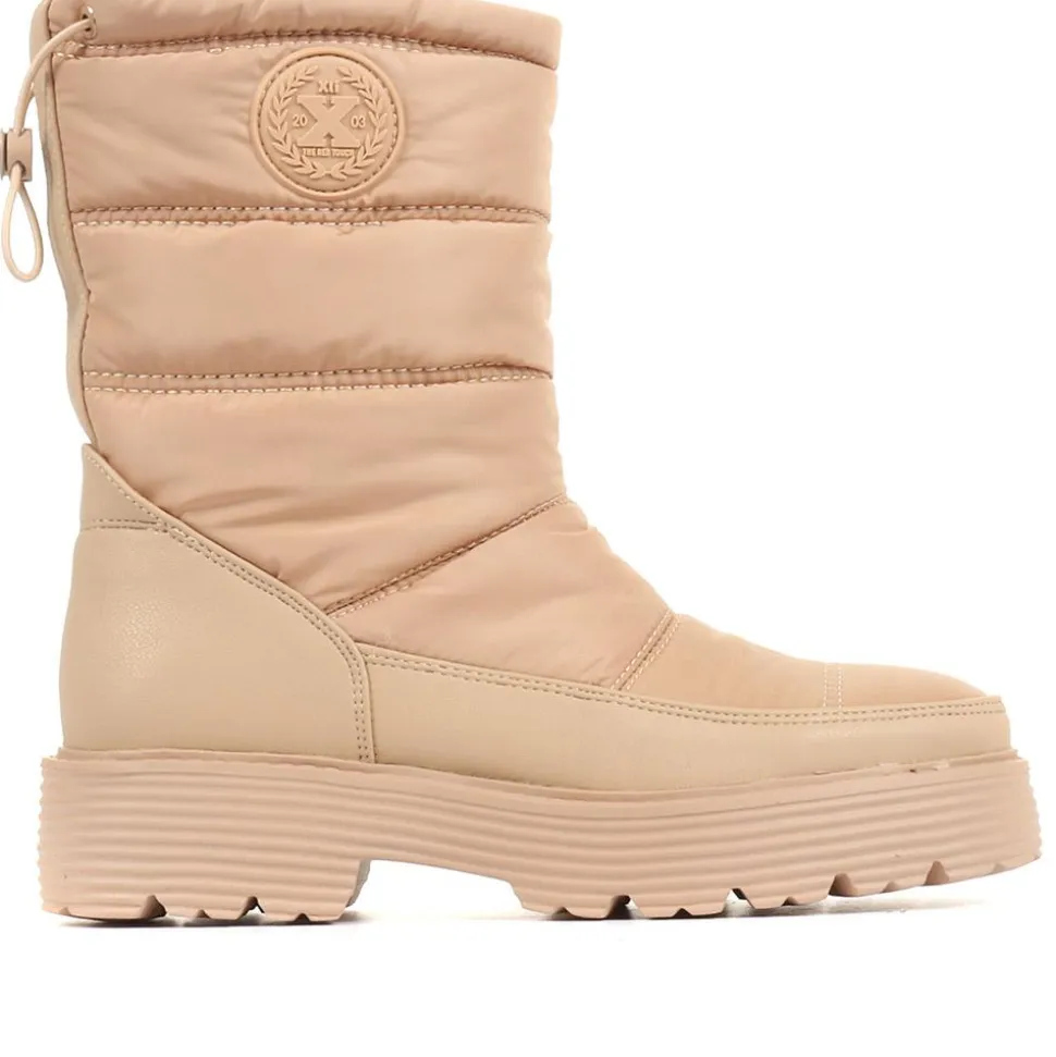 Ankle Snow Boots - Beige