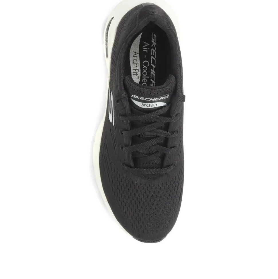 Arch Fit: Big Appeal Lace-Up Trainers - Black-White
