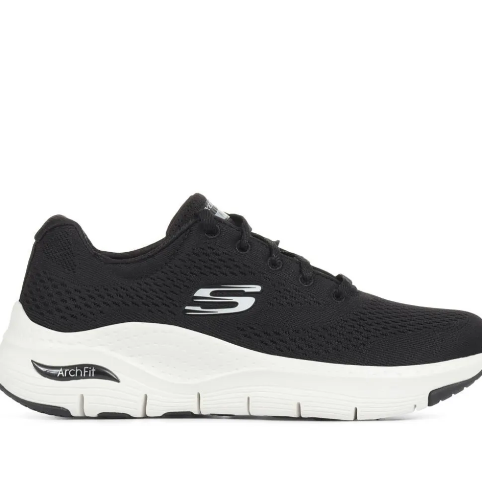 Arch Fit: Big Appeal Lace-Up Trainers - Black-White