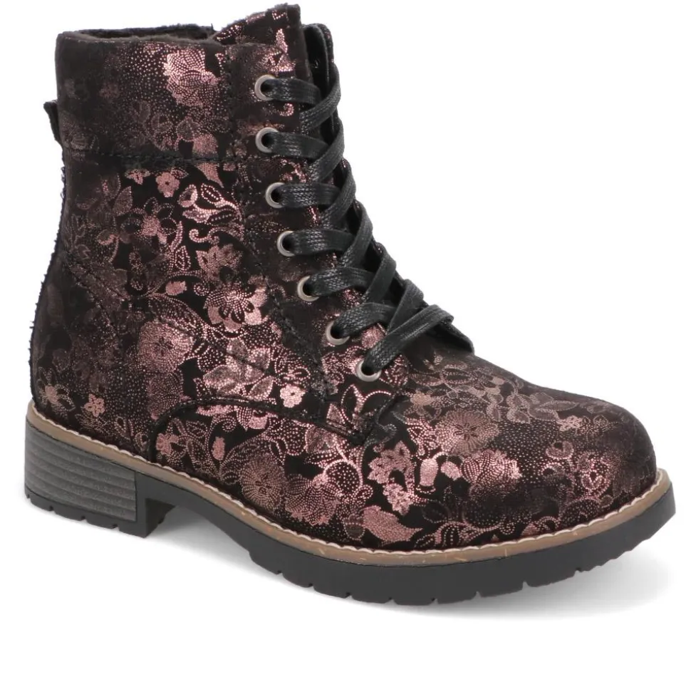 Ashbourne Extra-Wide Boots - Black Floral