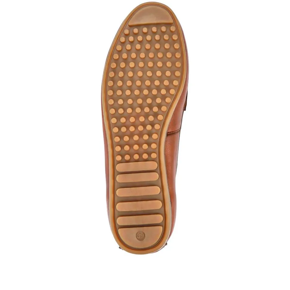 Athikia Leather Slip-On Shoes - Tan