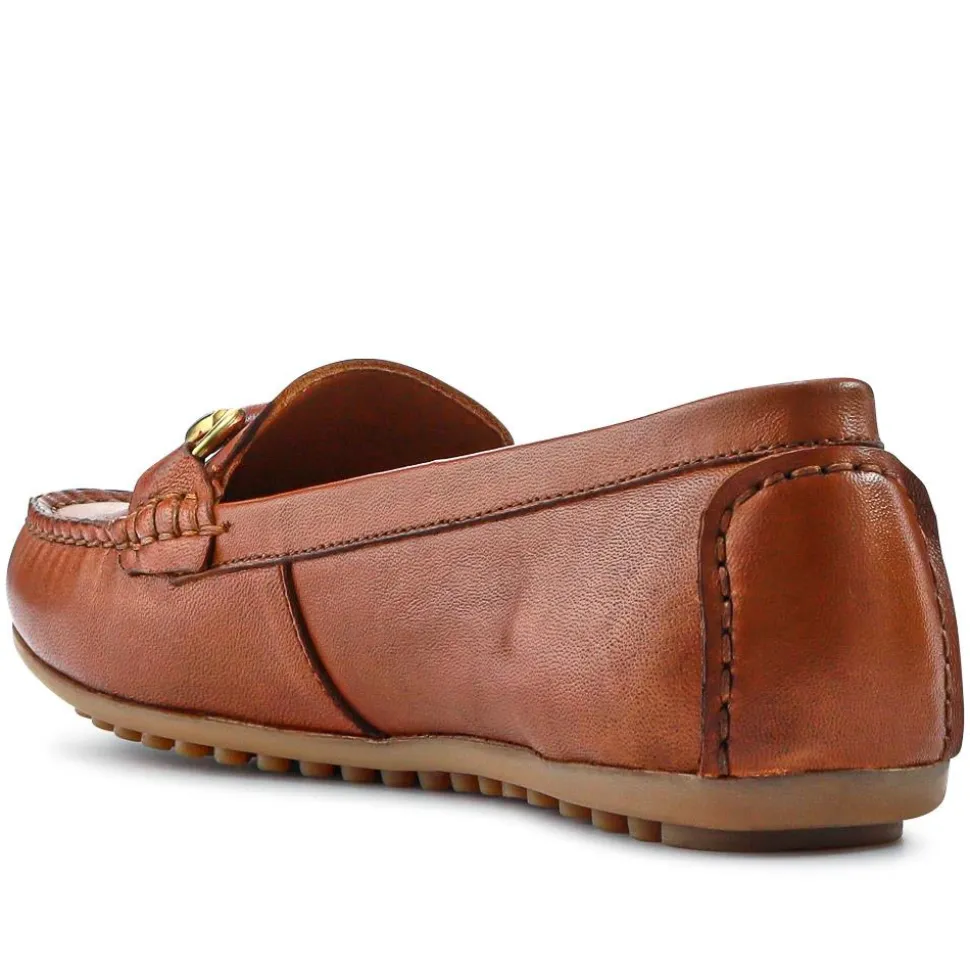Athikia Leather Slip-On Shoes - Tan