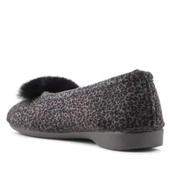 Ballerina Slippers - Grey Leopard