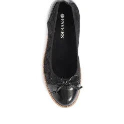 Ballet Pumps - Black-Black Patent