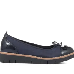 Ballet Pumps - Navy-Navy Patent
