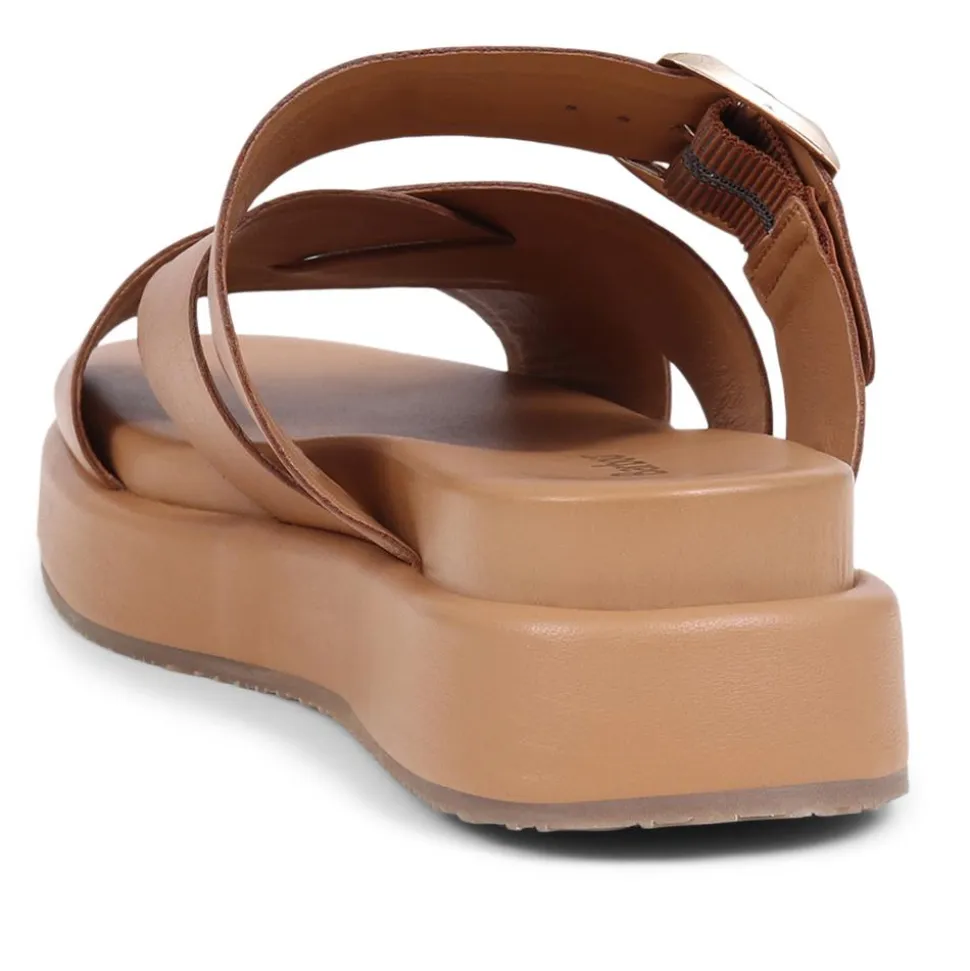 Barbour Annalise Leather Mule Sandals - Tan